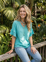 Mother’s Day Vintage Patchwork Cotton Linen Shirt – Soft, Relaxed & Timeless