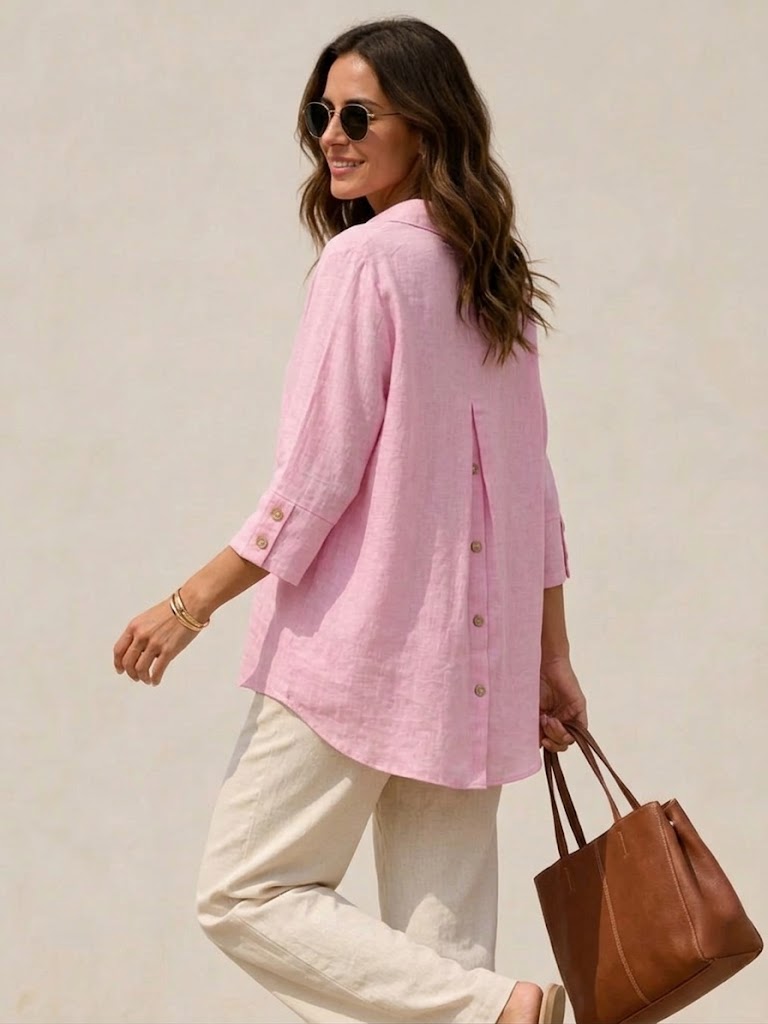 Loose And Cozy Linen And Cotton Shirt