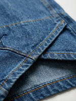 Women’s Casual Cross Design Washed Cotton Denim Jeans