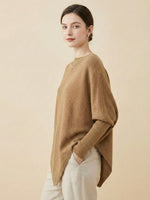 Women's Autumn/Winter Irregular Shawl Batwing Sleeve Loose Sweater