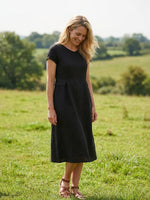 Linen Natural Summer V-Neck Dress