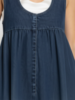 Women's Sleeveless Casual Loose Denim Vest Dress