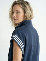 Women's Stand Collar Short Sleeve Cotton Wide-Leg Jumpsuit – Casual Loose Fit