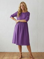 Linen A-Line Midi Dress