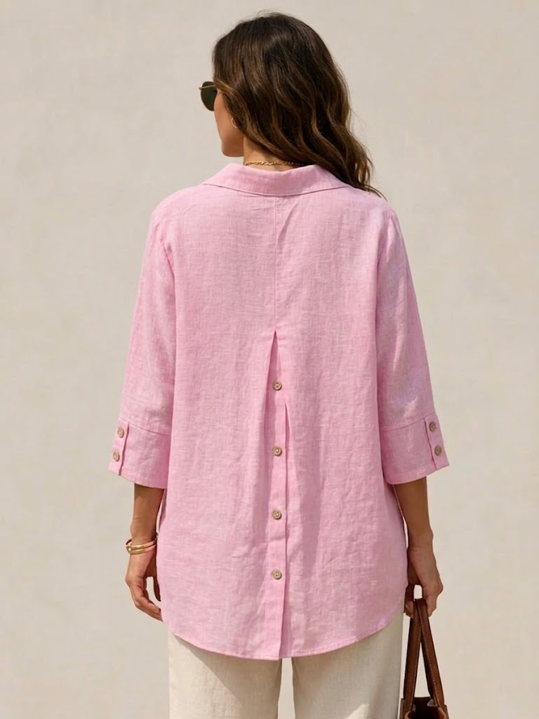 Loose And Cozy Linen And Cotton Shirt