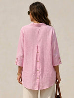 Loose And Cozy Linen And Cotton Shirt