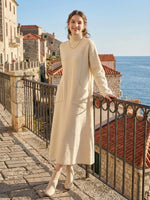 Autumn/Winter Turtleneck Loose Woolen Dress