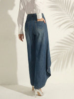 Women’s High-Waisted Wide-Leg Denim Pants