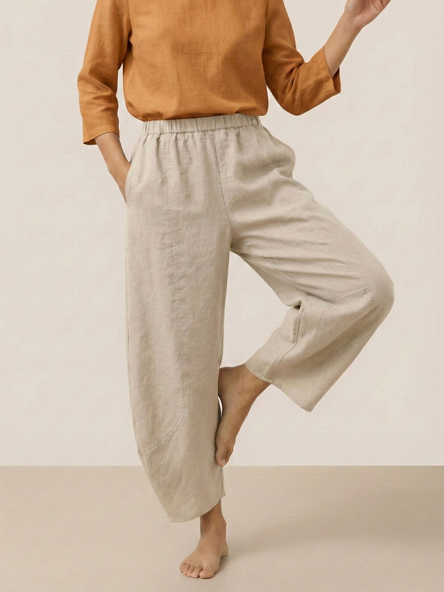 Linen Classic Ankle Pants