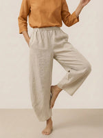 Linen Classic Ankle Pants