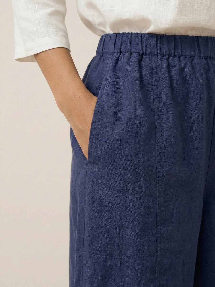 Linen Classic Ankle Pants