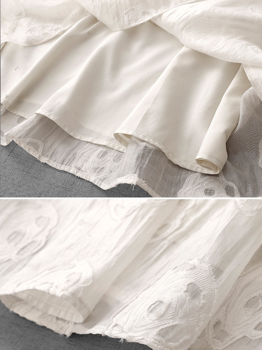 Cozy And Stylish Jacquard Sleeveless Dress