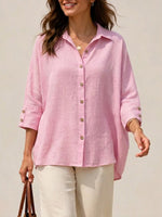 Loose And Cozy Linen And Cotton Shirt