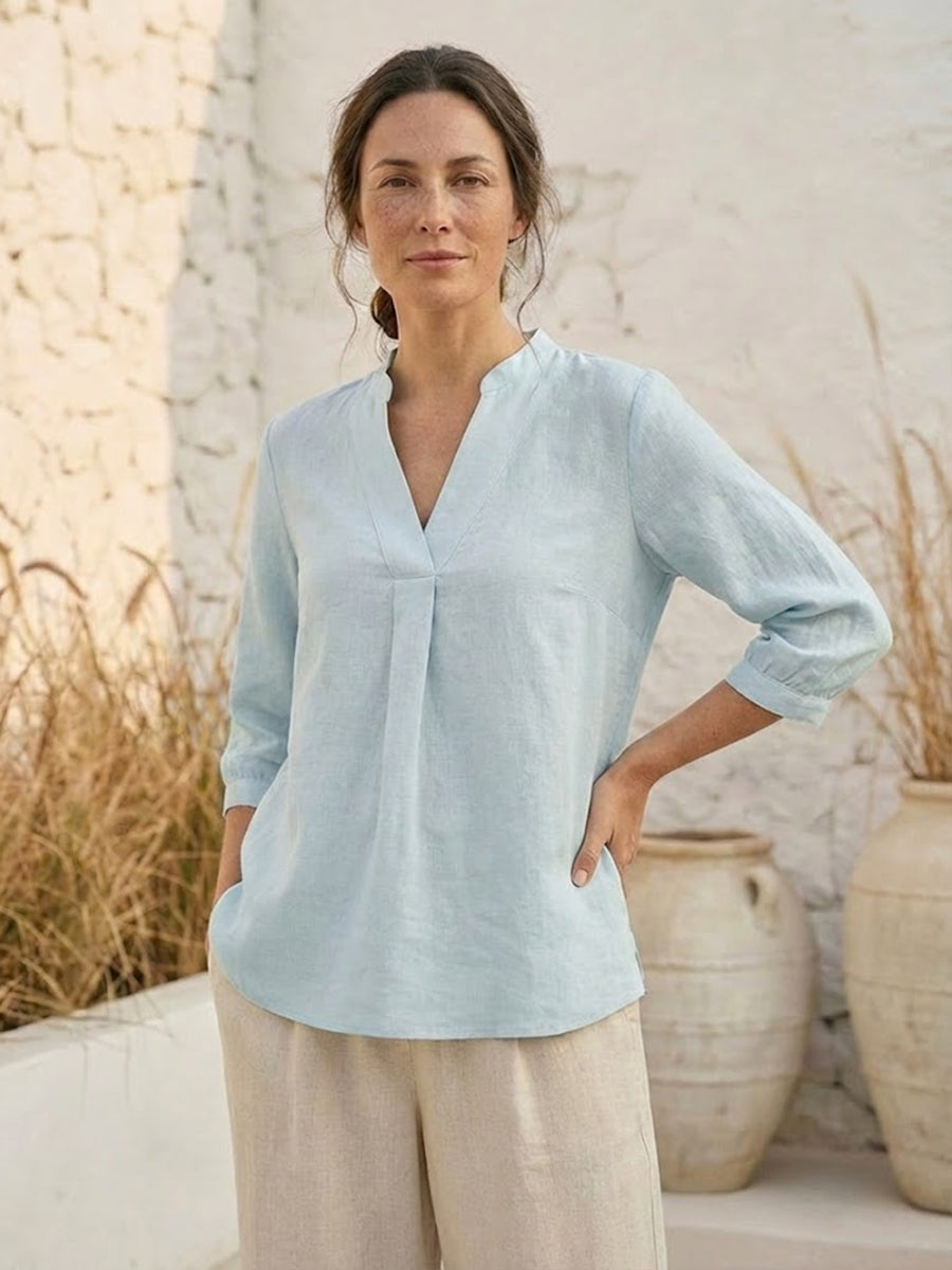 Women's Linen Dress Shirt