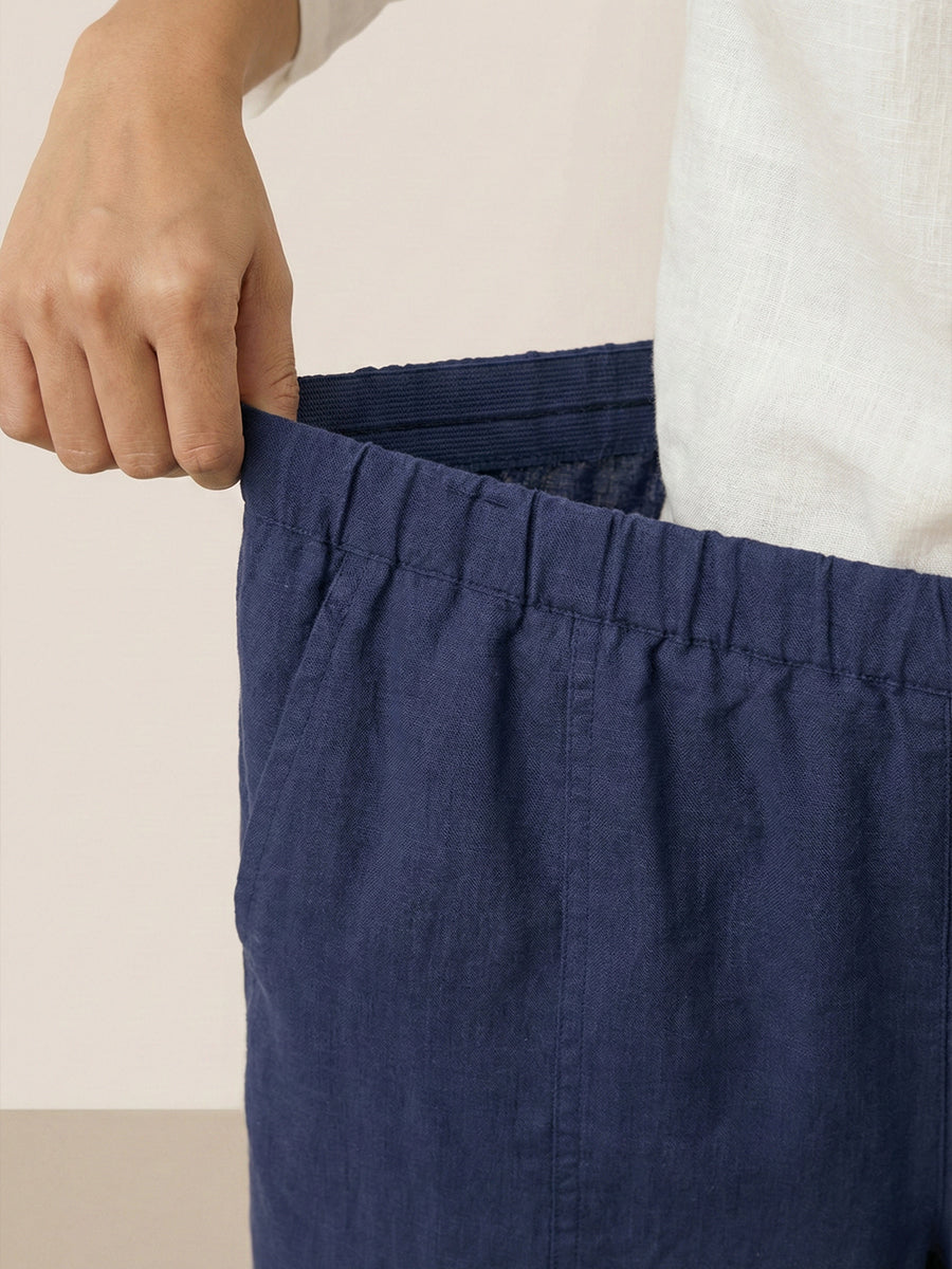 Linen Classic Ankle Pants