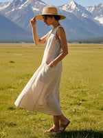 Linen Swing Beach Tank Dress