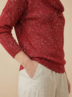 Women's Elegant Solid Color Loose Shiny Sweater