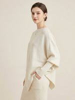 Women's Spring Irregular Shawl Batwing Sleeve Loose Sweater