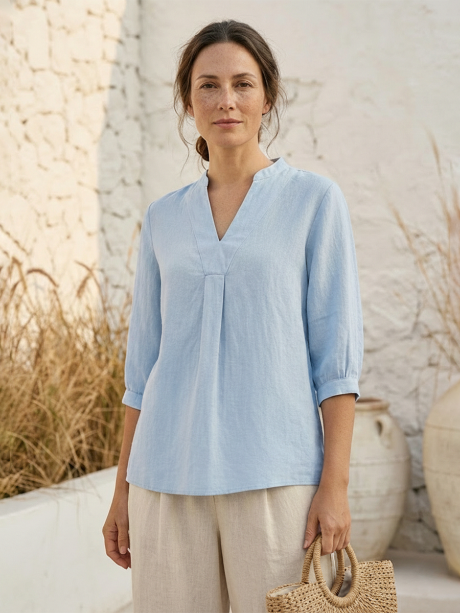 Women's Linen Dress Shirt