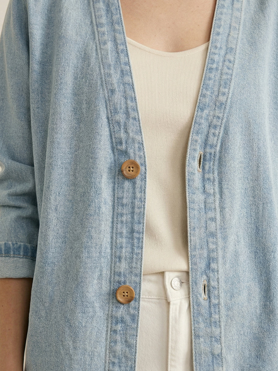 Women's Casual Denim Cardigan