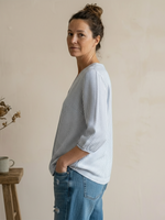 Womens Linen Puff Sleeves Top