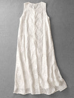 Cozy And Stylish Jacquard Sleeveless Dress