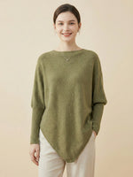 Women's Autumn/Winter Irregular Shawl Batwing Sleeve Loose Sweater