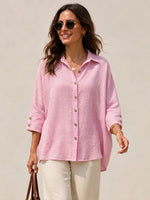 Loose And Cozy Linen And Cotton Shirt