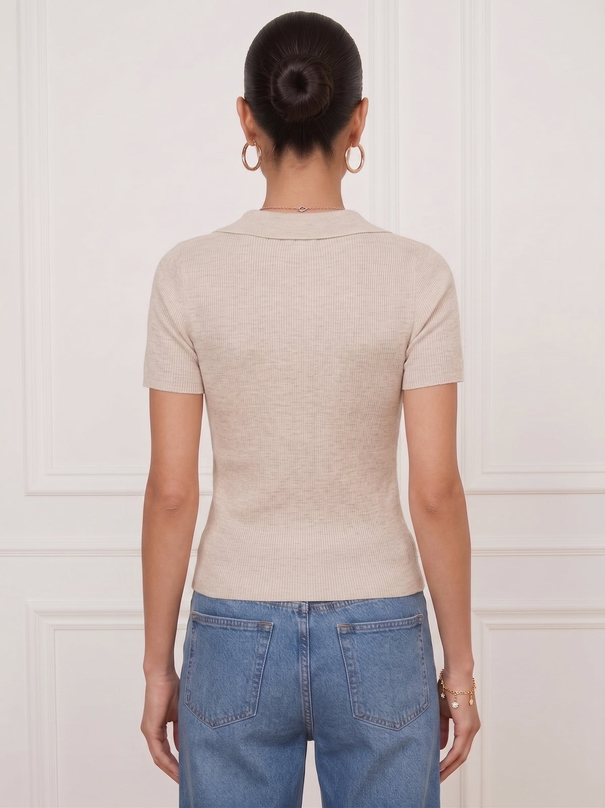 Cozy & Casual Collared Knit Top