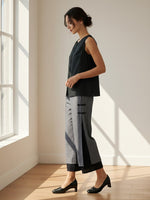 Linen Double Layer Handmade Capri Pants