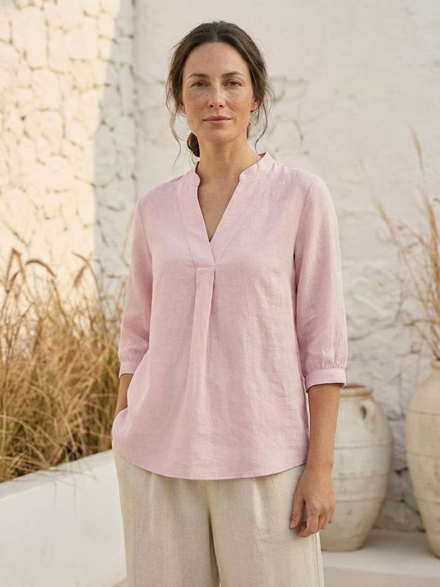 Women's Linen Dress Shirt