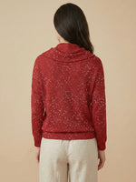 Women's Elegant Solid Color Loose Shiny Sweater