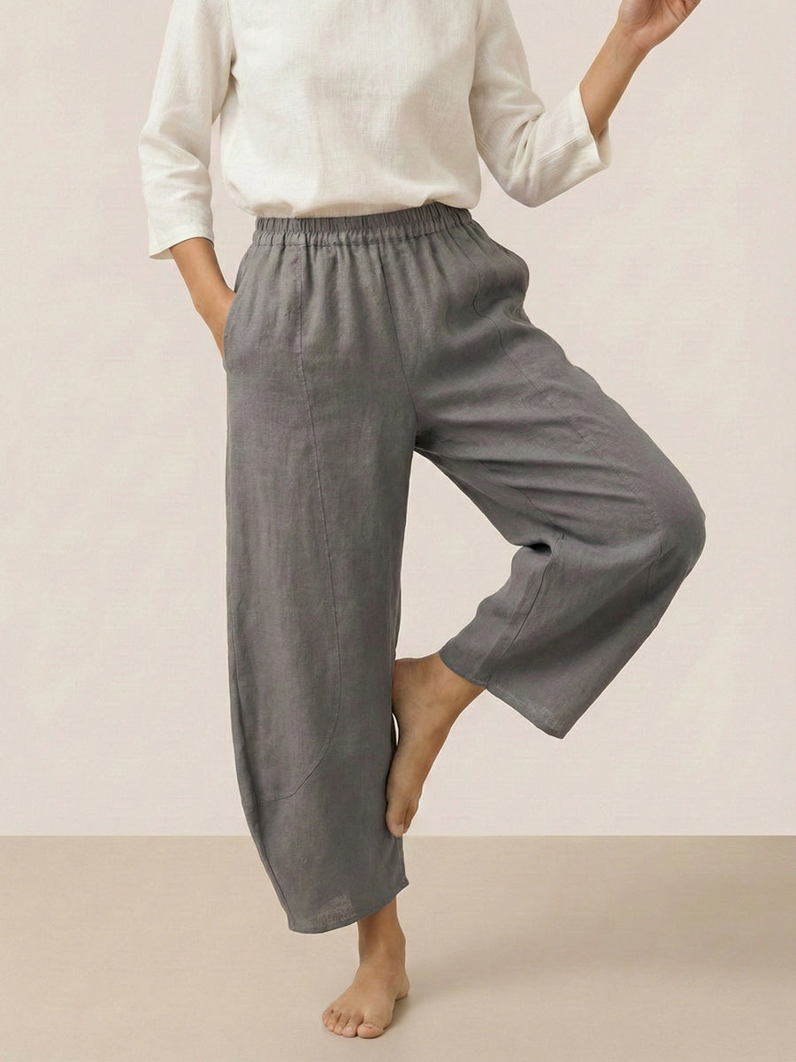 Linen Classic Ankle Pants