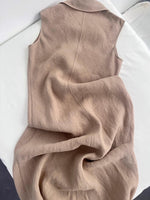 Casual Sleeveless 100% Linen Dress