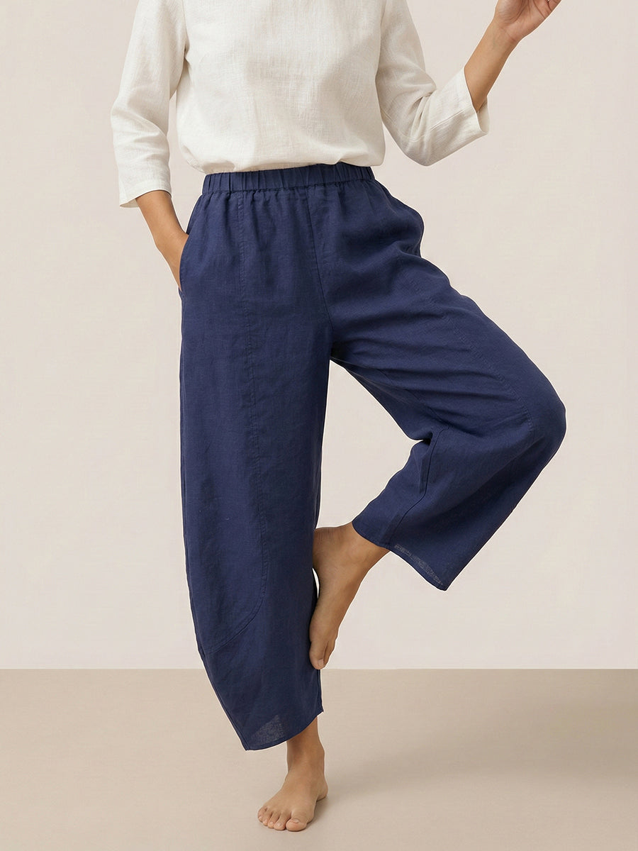 Linen Classic Ankle Pants