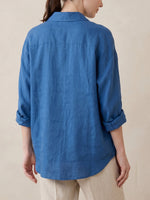 Women’s Minimalist Linen Blouse – Relaxed Fit Breathable Summer Shirt