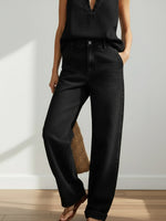 Women's Cozy Minimalist Two-piece Denim Set