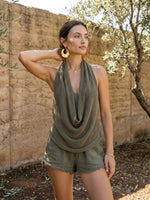 Womens Casual & Sexy Knitted Tank Top Two-piece Set