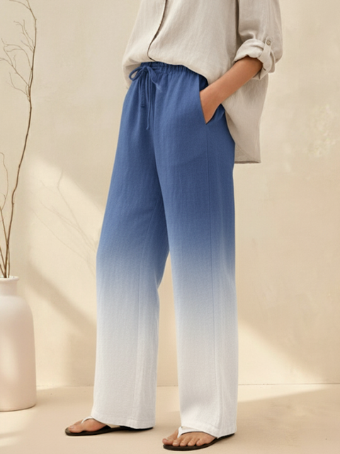 Linen Classic Pants MidnightBlue / 5XL