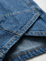 Women’s Casual Cross Design Washed Cotton Denim Jeans